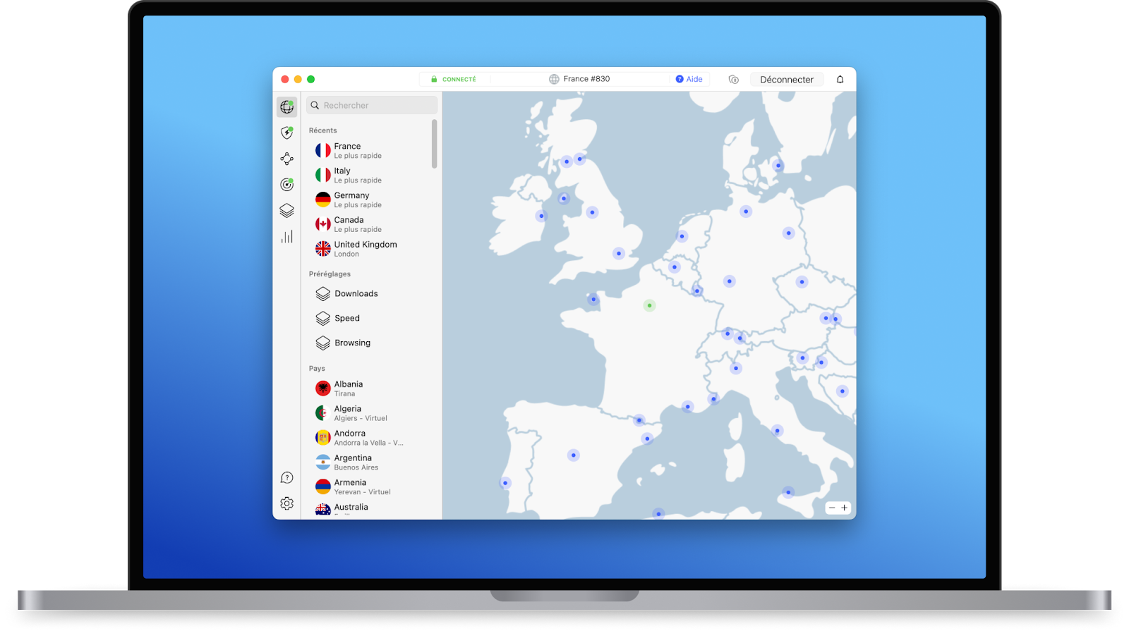 Application NordVPN connectée : à installer sur box Android TV / Fire TV ou via Smart DNS pour l'IPTV