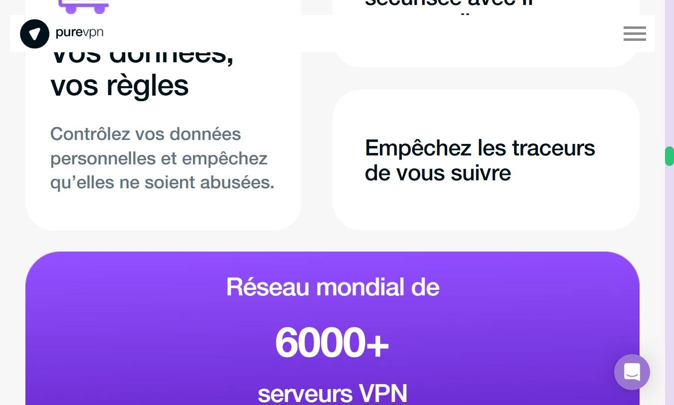 Réseau mondial PureVPN — plus de 6000 serveurs VPN dans le monde